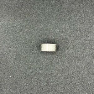 Antique silver stainless steel ring - size 8.5